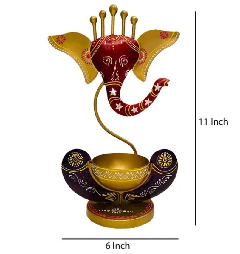 Intricately Crafted Spiritual Decor Ganesha with Tealight Candle Holder 4.8⭐️⭐️⭐️⭐️⭐️ (683) rating