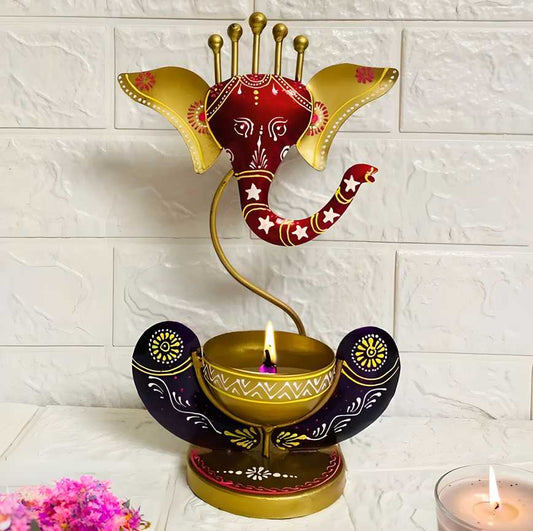 Intricately Crafted Spiritual Decor Ganesha with Tealight Candle Holder 4.8⭐️⭐️⭐️⭐️⭐️ (683) rating