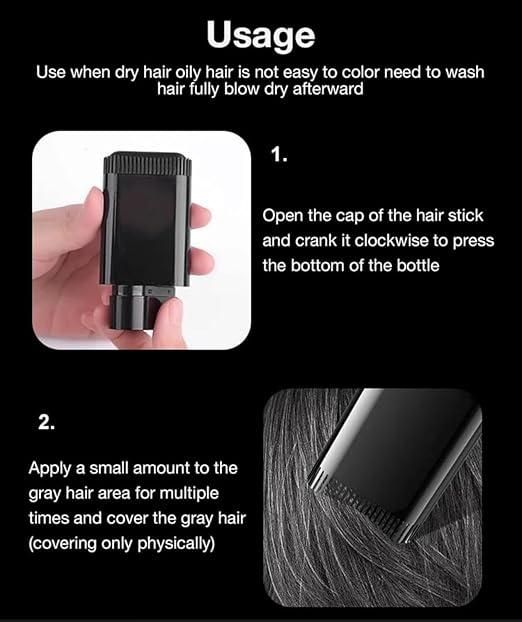 Covering White Hair is Simple and Convenient 20gm - Black  4.8 ⭐️⭐️⭐️⭐️⭐️ (1.3k) rating